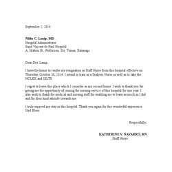 Fantastic Sample Of Resignation Letter