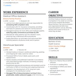 Eminent Medical Assistant Resume Samples For Entry Level Example