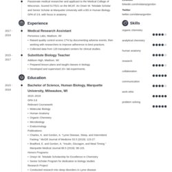 Spiffing Medical School Resume Sample For Admission Med Tips Examples Example Template