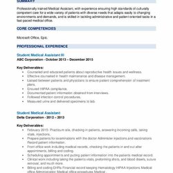 Out Of This World Medical Student Resume Format Job Sample Free Manager Samples Fiscal Analyst Associate Word