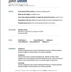 The Highest Standard Open Office Resume Template Download Surat Exceptional