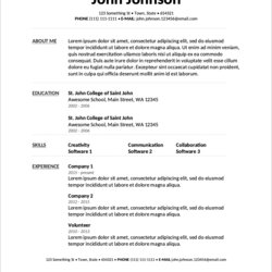 Download Resume Templates Open Office Powerful