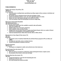 Resume Template Open Office Free Samples Examples Format Formats