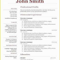 The Highest Quality Open Office Resume Templates Free Of For Download
