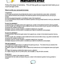 Superior Persuasive Essay For High School The Writing Center View Image