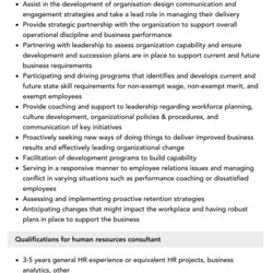 Capital Human Resources Consultant Job Description Velvet Jobs