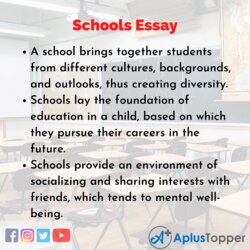 Fantastic Schools Essay On For Students And Children In English