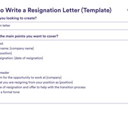 Exceptional Resignation Letter Templates How To Write Examples