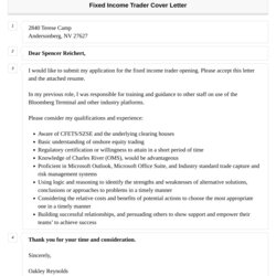 Great Fixed Income Trader Cover Letter Velvet Jobs