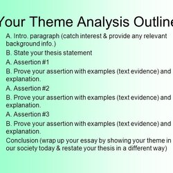 Perfect Fully Utilize Our Thesis Theme Outlines For Your Dissertations Essay Analysis Statement Thematic