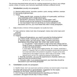 College Essay Format Templates Examples