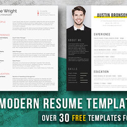 Great Modern Resume Templates Free Examples Word