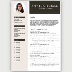Modern Resume Template Download For Free Word Templates Use Professional Job Profile Brown Database Work
