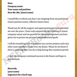 Letter Writing Archives Page Of Books Resignation Template