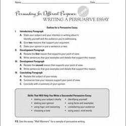 Swell Persuasive Writing Essay