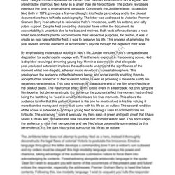 Out Of This World Ned Kelly Essay English Advanced Year Letter