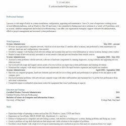 Supreme Great Template Collection Resume How To Write Sample Examples Administrator Vitae Server