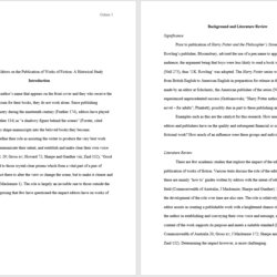 Excellent Proper Essay Format Example Sample Paper