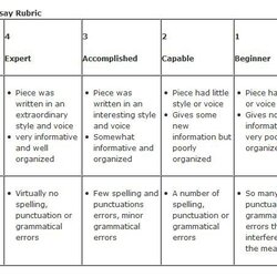 Out Of This World Sample Essay Rubric For Elementary Teachers Rubrics Persuasive Informal