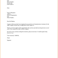 The Highest Standard Letter Of Resignation Teacher Template Samples Collection Sample Word Letters Displaying