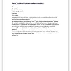 Worthy Teacher Resignation Letter Sample Template Retailing Brochure