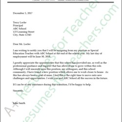 Spectacular Info About Resignation Letter Format From School Resume For Teacher