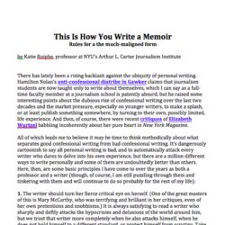 Out Of This World Is How You Write Memoir Writing Page