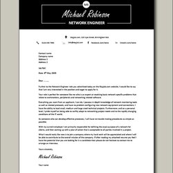 Very Good Free Network Engineer Cover Letter Example Template