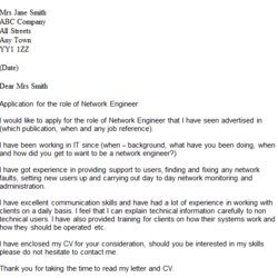 Preeminent Network Engineer Cover Letter Example Bakery Seattle Washington Restaurant