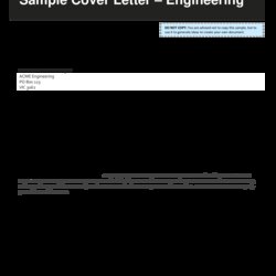 Cover Letter Of Civil Engineering