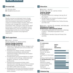 Out Of This World Interior Design Assistant Resume Example Sample Samples Experienced Image