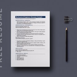 Exceptional Free Mechanical Engineering Resume Template For Job Seeker Opportunity Clean Any Help Will