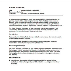 Marvelous Sales Administrator Job Description The Cover Letter For Teacher Coordinator Digital Marketing Free