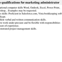 Fine Marketing Administrator Job Description