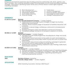 Worthy Sample Marketing Resume Resumes Examples Example Objective Job Marketer Template Good Manager Digital
