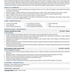 Product Marketing Manager Resume Examples Template With Job Winning