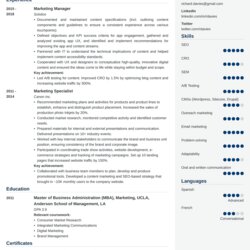 Terrific Marketing Examples For Managers Assistants In Resume Sample