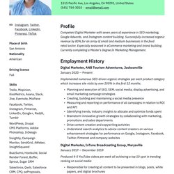 Supreme Marketing Resume Examples Guides Digital Marketer Scaled