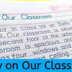 Cool Our Classroom Essay In English On