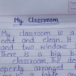 Terrific Write An Essay On My Classroom In English Paragraph
