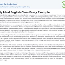 Smashing My Ideal English Class Essay Example