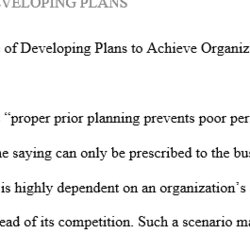 Superlative Write To Word Essay On The Importance Of Developing Plans Organizational Goals Achieve Answer