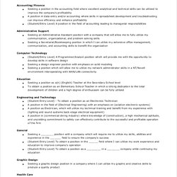 Free Sample Good Resume Objective Templates In Ms Word Example