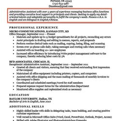 Resume Objective Examples For Students And Professionals Administrative Objectives Administrator Campus