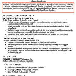 Sublime Resume Objective Examples For Students And Professionals Sample Dental Example Assistant Career
