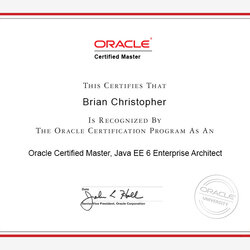 The Highest Quality Practice Tests Java Architect Certification Certificate Developer Oracle Application