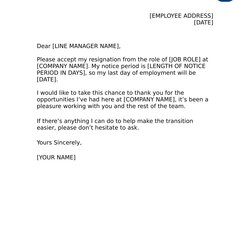 Simple Resignation Letter Examples Format Sample Template Word Doc Example Professional Templates Job Short