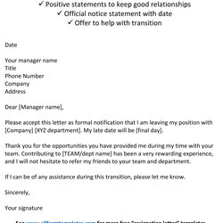 Sterling Resignation Letter Word Doc For Your Needs Template Collection Form