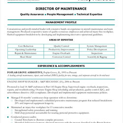 Free Sample Maintenance Resume Templates In Ms Word Director Example Of