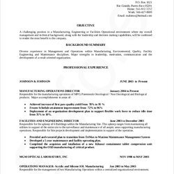 Free Sample Maintenance Resume Templates In Ms Word Manager